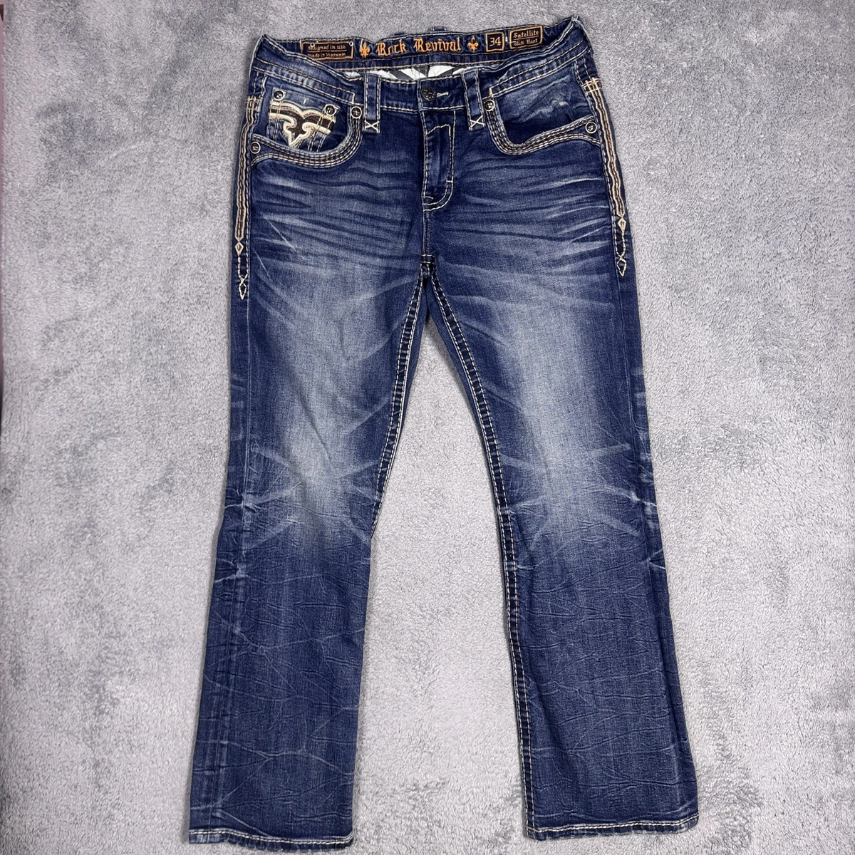 Rock Revival Denim Jeans for Men in 32 Inseam for sale | eBay