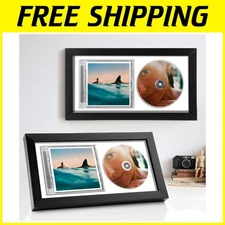 Set of 2 Shatter-Resistant CD Frames - Elegant Display Case for Albums