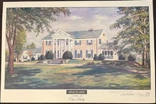 elvis presley Graceland Original 1977 Print extremely rare