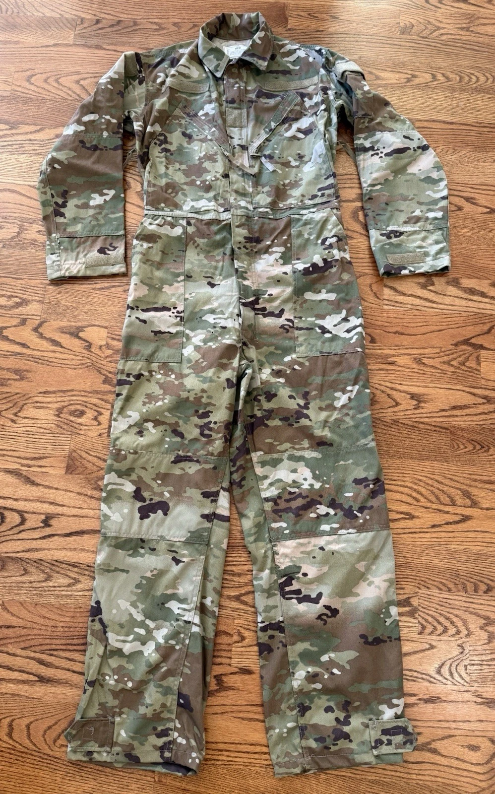 Camo Coveralls Mens Size LargeWoodland Camouflage Jumpsuit Workwear Military USA