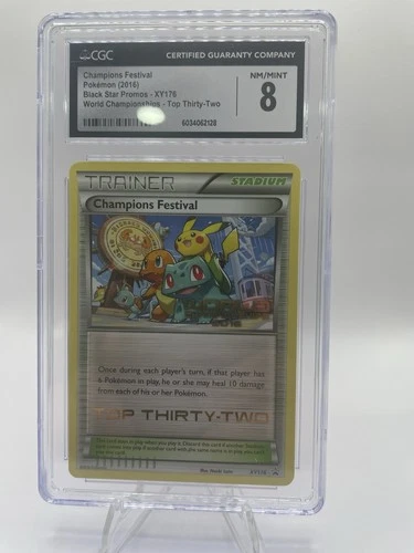2016 Pokémon Champions Festival Top 32 Worlds Promo #XY176 CGC 8 (Highest Grade)