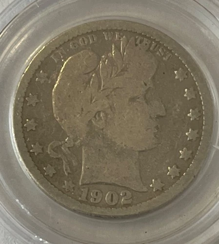 1902-O 25C Barber Liberty Head Silver Quarter Dollar in Fine Condition!