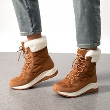 Women Warm Ankle Snow Boots Winter Booties Waterproof Comfortable Faux Fur Boots