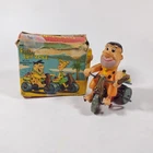 Vintage Fred Flintstone Marx Toys Tricycle Wind-up Japan