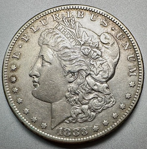 1883-S   MORGAN DOLLAR   XF/AU DETAILS  BETTER DATE #1290