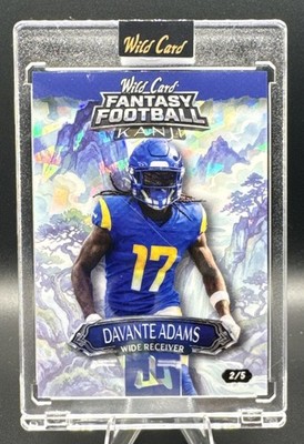 Davante Adams Wild Card 2026 Fantasy Football KANJI 2/5 FMKMBL2-DA Rams