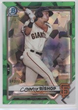 2021 Bowman Sapphire Chrome Prospects Green Refractor 42/125 Hunter Bishop 04cw