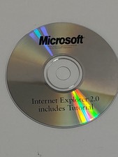 Microsoft Internet Explorer 2.0 CD Disc - PC Vintage Browser Software