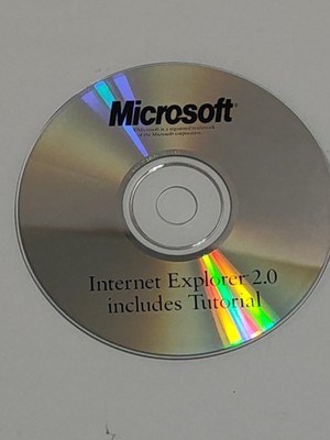 Microsoft Internet Explorer 2.0 CD Disc - PC Vintage Browser Software