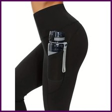 High Waist Yoga Pants with Pockets Tummy Control Workout Running Leggings Women