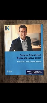 Kaplan Series 7 Securities License Exam Manual Study Guide 9th Edition