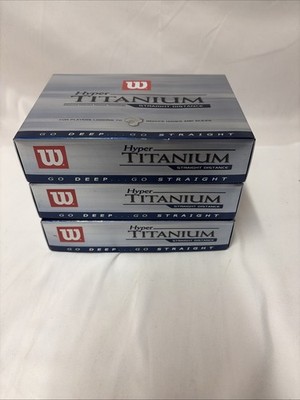 NEW Wilson Hyper Titanium Straight Distance Golf Balls 12 Sleeves 36 Balls READ