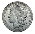 US 1881 CC Morgan Silver Dollar  F  Carson City Better Date $1.00 Coin