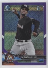 2018 Bowman Chrome Prospects Mega Box Purple Mojo Refractor Merandy Gonzalez 1s8