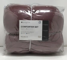 Kasentex Soft & Cozy King Size 3 Piece Comforter Set in Red