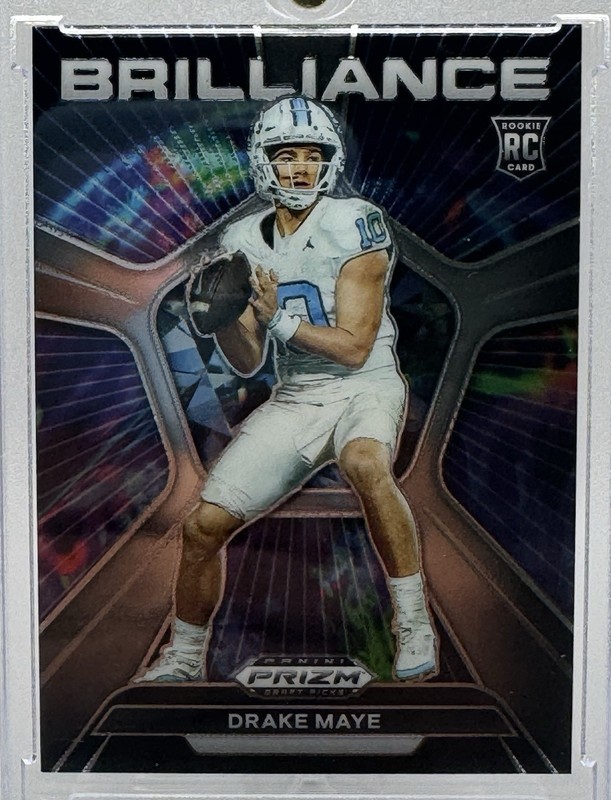 2024 Panini Prizm Draft Picks #BR-DM Drake Maye Brilliance RC - UNC | NE