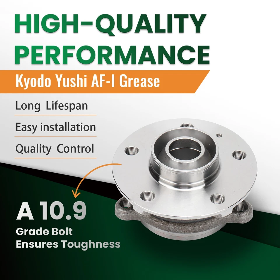 Lucas Pair：2New Front Rear Wheel Bearing Hub for Audi A4 A5 A6 S4 S5 Foto 4 de 4