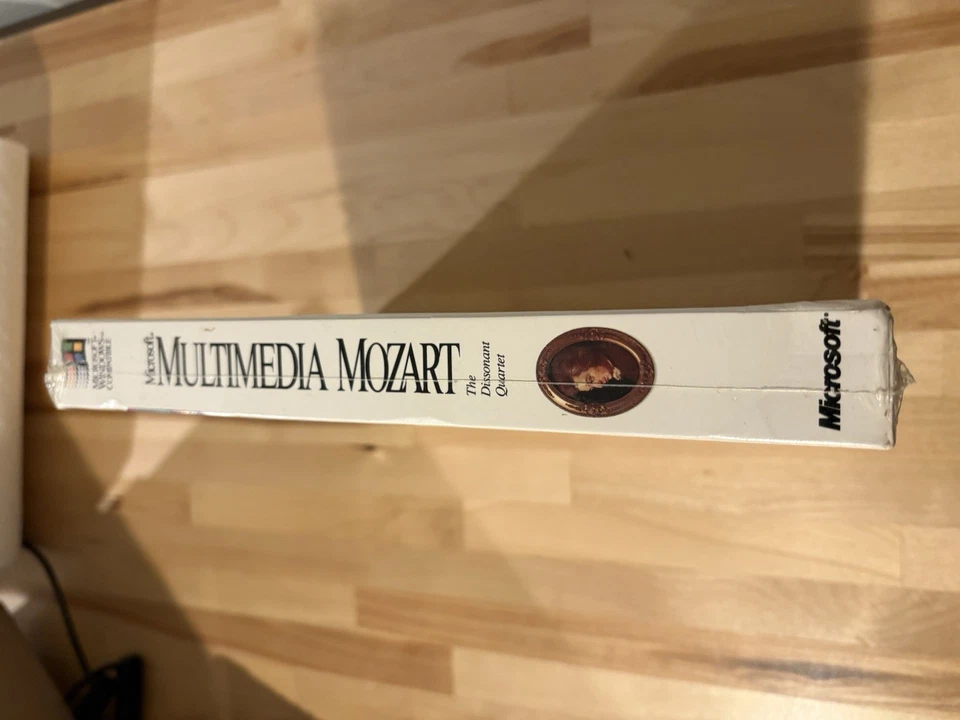 Vintage Microsoft 1993 Mozart CD-ROM The Dissonant Quartet Sealed NEW Big Box - Image 2 of 3