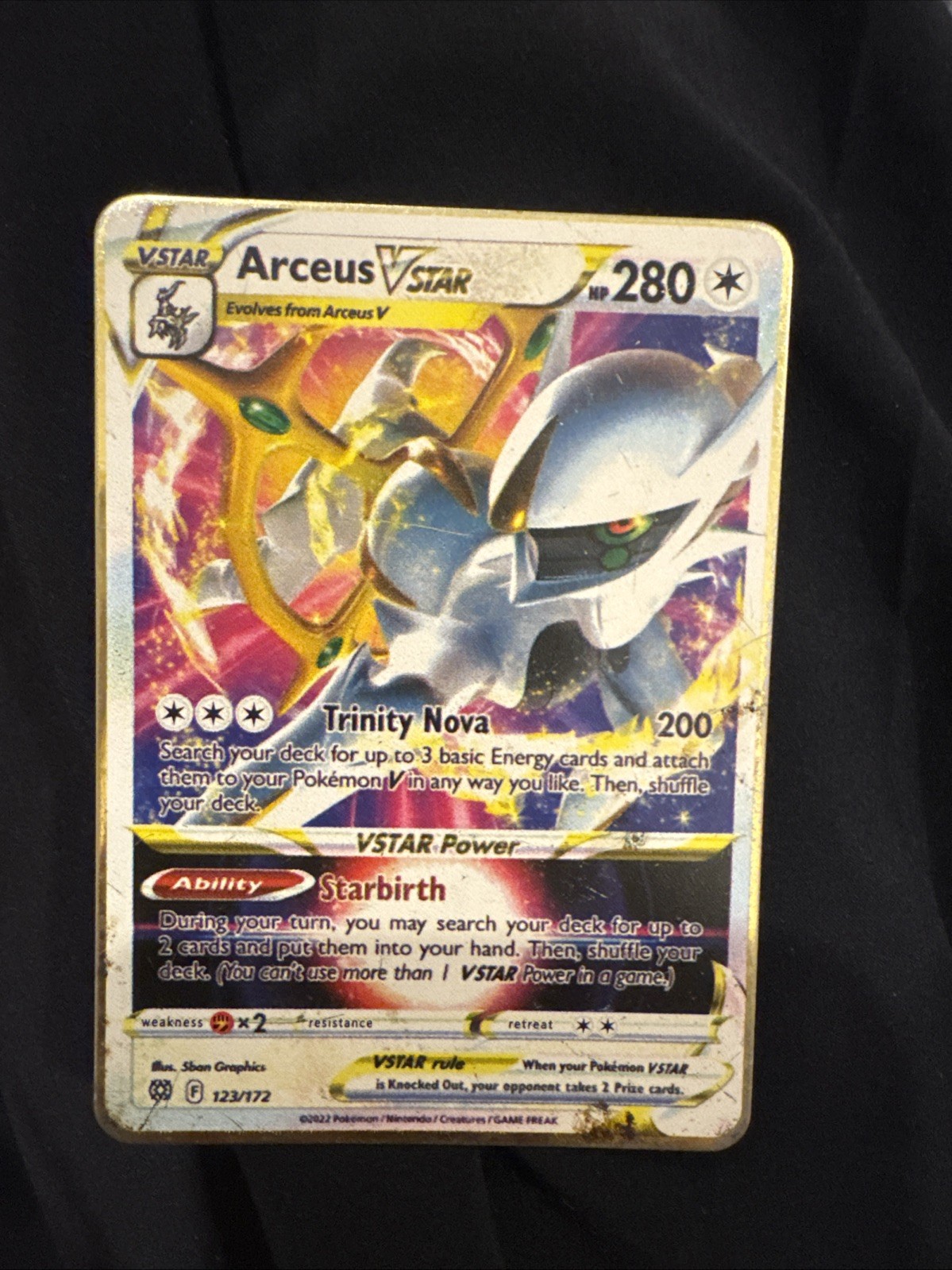 Pokemon TCG Arceus VSTAR 123/172 metal