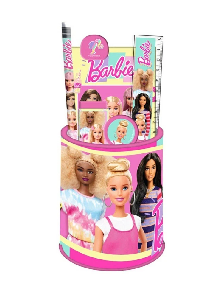 Barbie Happy Thoughts Schreibset In Metallstiftbox 7-teilig