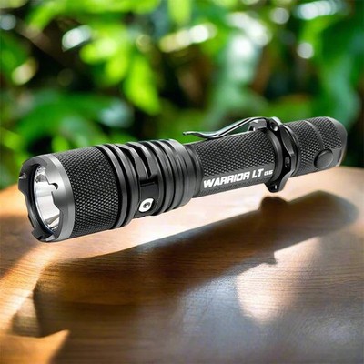 PowerTac Warrior GEN5-LT Long Throw 3050 Lumen 480 Meter Flashlight with Holster