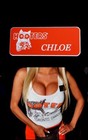 Hooters Uniform Chloe Name Tag Pin Cheerleader Bartender Casino Dealer Waitress  — photo 1