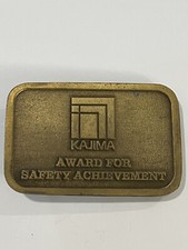 Kajima Award For Safty Achievement Belt Buckle
