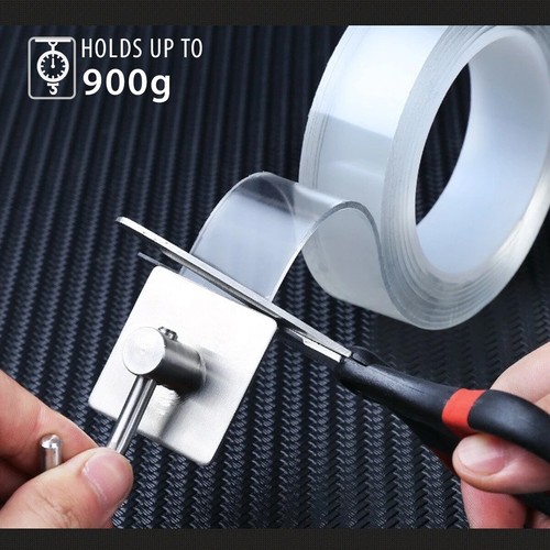2 PCS Nano Double Sided Tape Heavy Duty Strong Stick Mounting Gel tape Poster - Picture 16 of 22