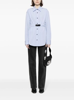 alexander wang dress shirt Alexander Wang Long Sleeve Mini Shirt Dress