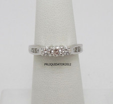 1/2CT Natural Diamond Anniversary Engagement Wedding Ring Band 14K White Gold