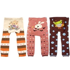 Wrapables Doodle Pant Leggings (Set of 3), 6 to 12 months, Lets Have Fun