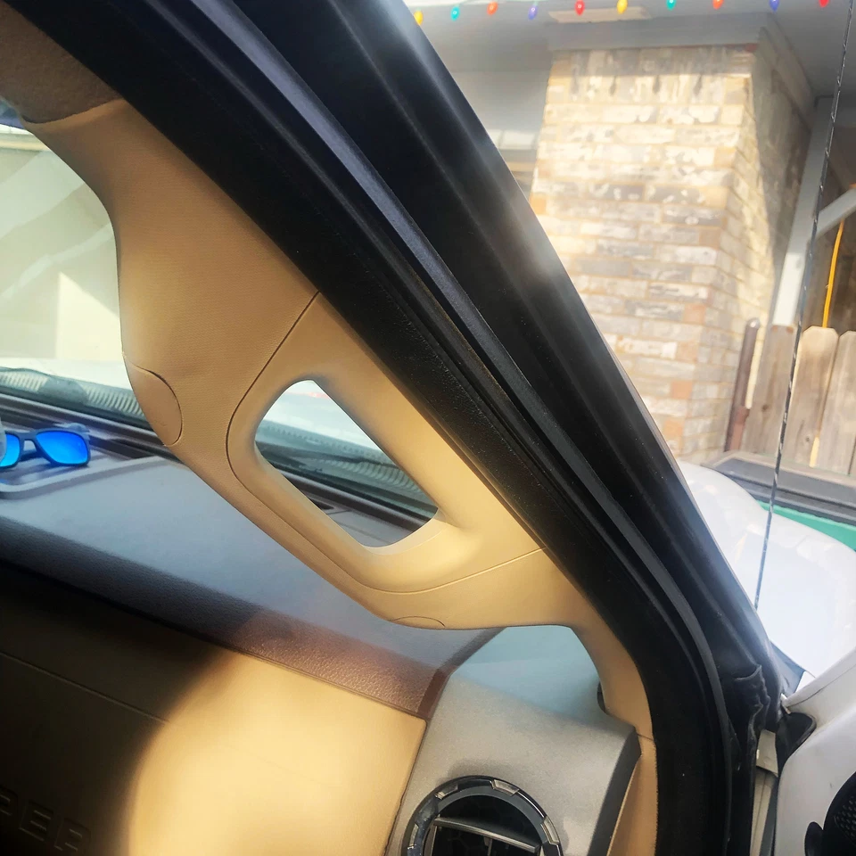 FOR 2011-16 Ford F250 F350 F450 F550 Super Duty Right A Pillar Handle Tan Trim - Image 2 of 4