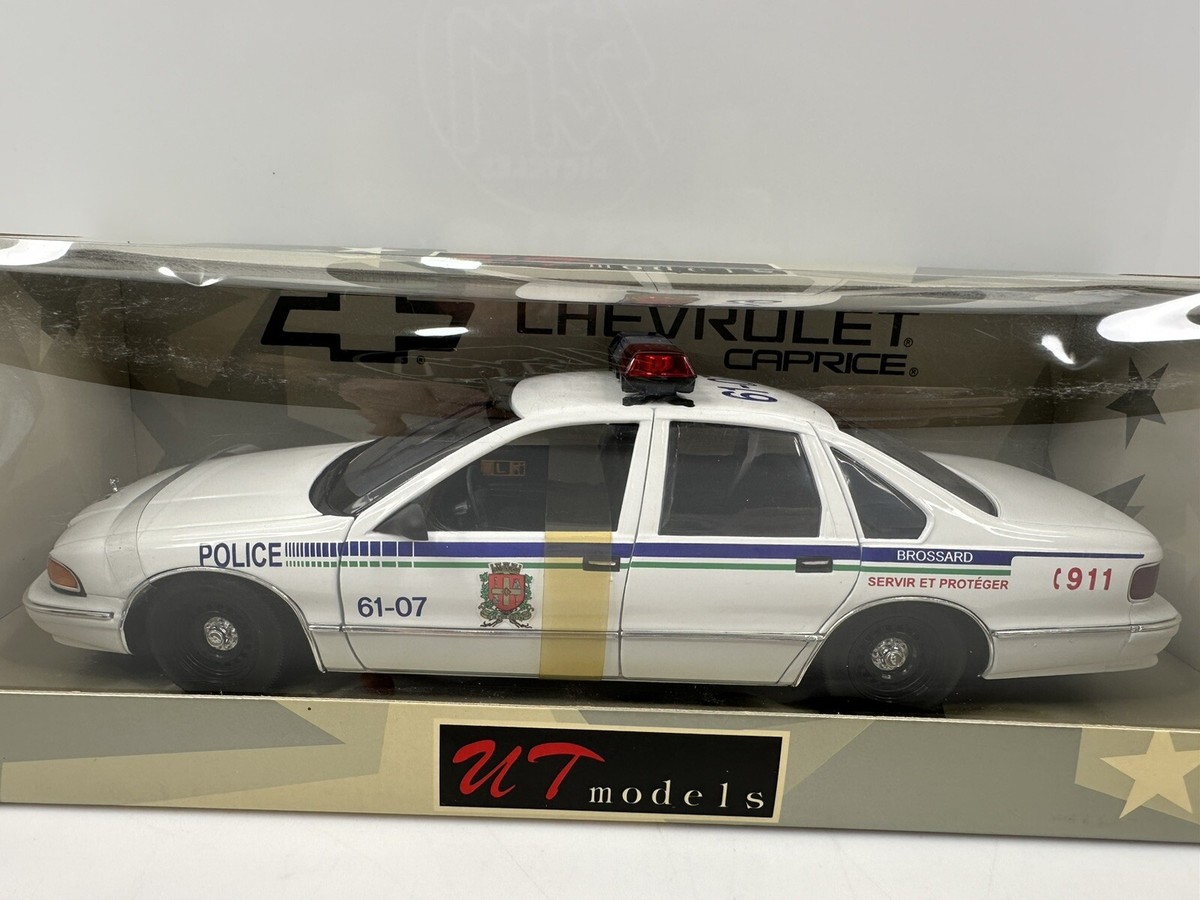 UT Models 1996 Chevrolet Caprice 9C1 Police Car White Brossard