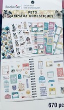 Recollections PETS PLANNER Sticker book 20 Sheets 670 pcs. Nice QK SHP