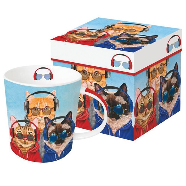 Ppd Tasse Chillin Cats Katzen Henkelbecher Im Geschenkkarton Ppd Trendmug 0,4L-image