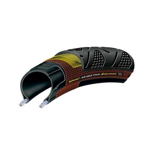 Pneu route 700x23 Grand Prix 4-Season noir 330tpi l'excellence du cyclisme d'endurance