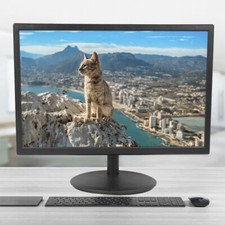 LED Monitor 19" in Desktop Computer PC Monitor 16:10 HDMI VGA With Cables