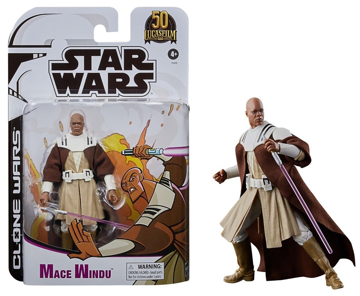 Hasbro Star Wars 50th Lucasfilm Mace Windu 6” 1/12 Clone