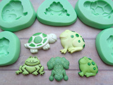 1x Mini Craft Mould: Frog Toad or Tortoise (Halloween Witch Pond) Clay Resin PMC