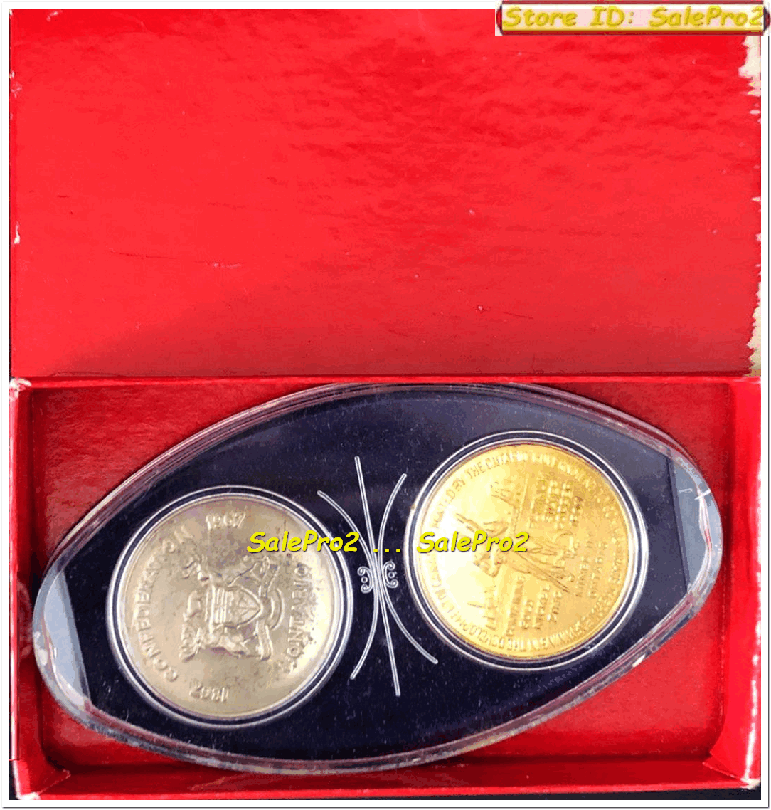 2x CANADA 1967 ONTARIO CONFEDERATION CENTENNIAL RARE MINING ROLL