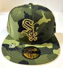 Chicago White Sox MLB NE 2022 Armed Forces Day On-Field Fitted Hat-Camo