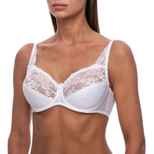 Full Coverage Plus Size Underwire Minimizer Padded Comfortable Lace Figure Bra