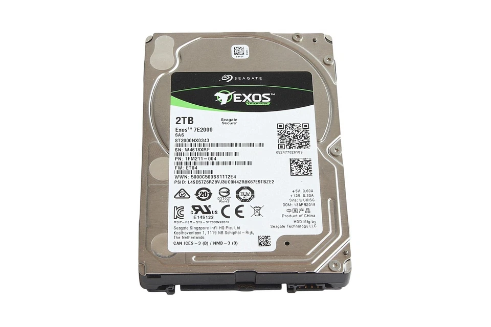 Seagate ST2000NX0343 / SAS Festplatte 2.5" 2 TB