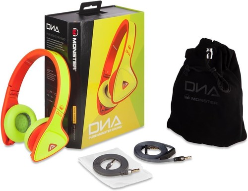 Monster DNA On-Ear Kopfhörer mit Control Talk - Gelb/Orange - Bild 7 von 10