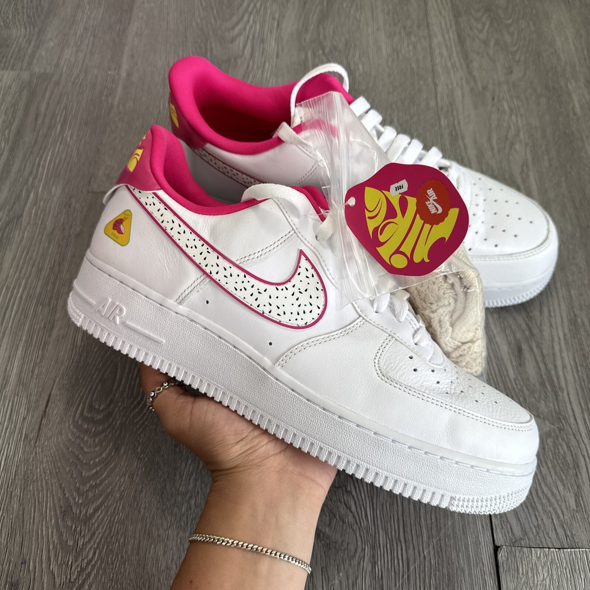 Nike Wmns Air Force 07 LX Pitaya White Pink AF1 Shoes DV3809-100