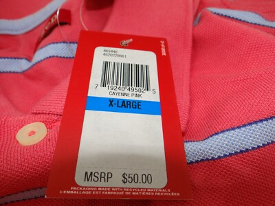 Izod Luxury Sport Pink Polo XL Short Sleeve 100% Cotton | eBay