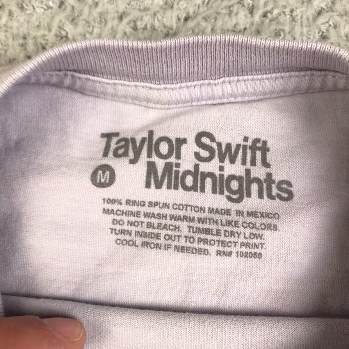 Taylor Swift Lavender Haze Shirt Adult M Purple Graphic Long
