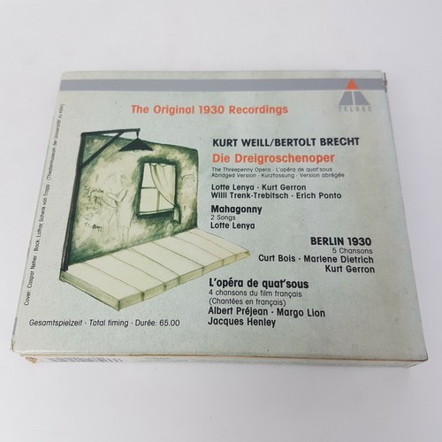 Kurt Gerron - Die Drelgroschenoper; Berlin 1930 CD (1995) TELDEC Lenya Dietrich - Picture 3 of 7