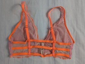 Victoria Secret Bralette Lot Pink Black Ice Angel Strappy Size Medium 