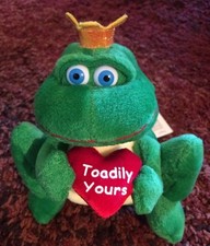 Russ Prince Frog Named Nigel with Toadily Yours Heart 5"
